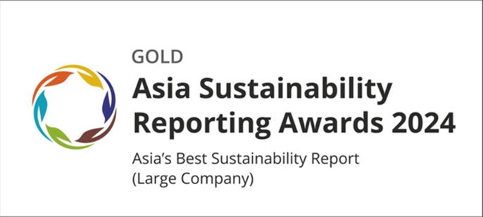 2023 Sustainability Management Report Wins First-Time Recognition and Prestigious GOLD Award at the Asia Sustainability Reporting Awards
